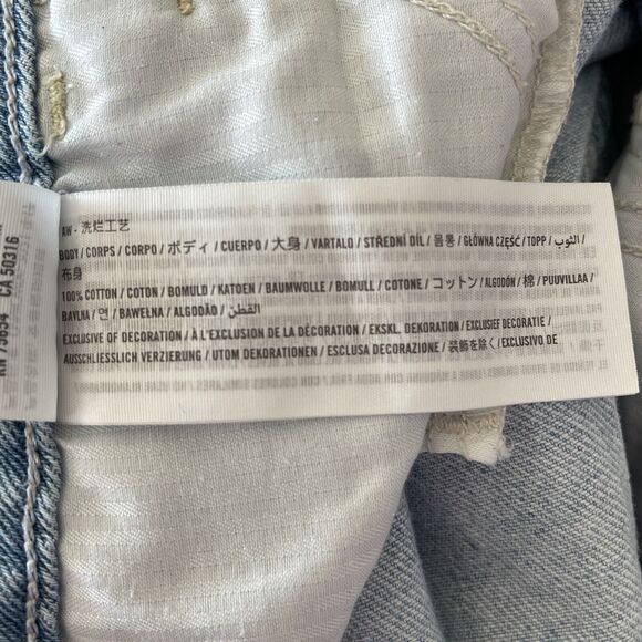 Hollister SZ 0 (W24) Mom Jean Shorts Ultra Hi-Rise Vintage Relaxed Distressed - Picture 8 of 8